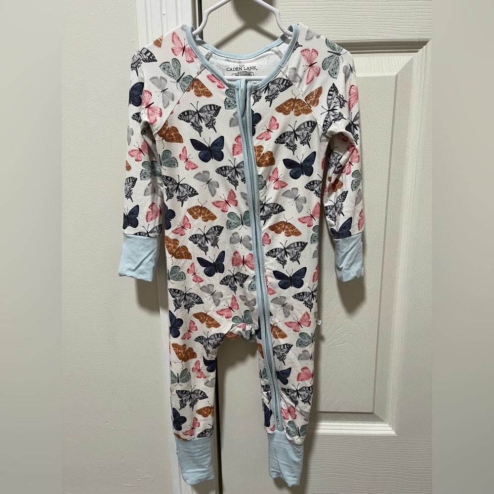 Caden Lane zip romper 6/12m